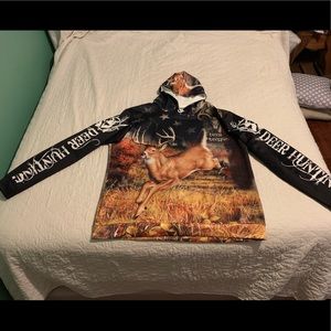 3D deer hunting hoodies- Tag says 3x truer to 2XL